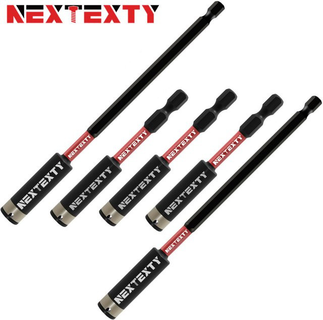 NEXTEXTY Magnetische Bit-Halter Verlängerung aus S2-Stahl in Schwarz - Bild 1