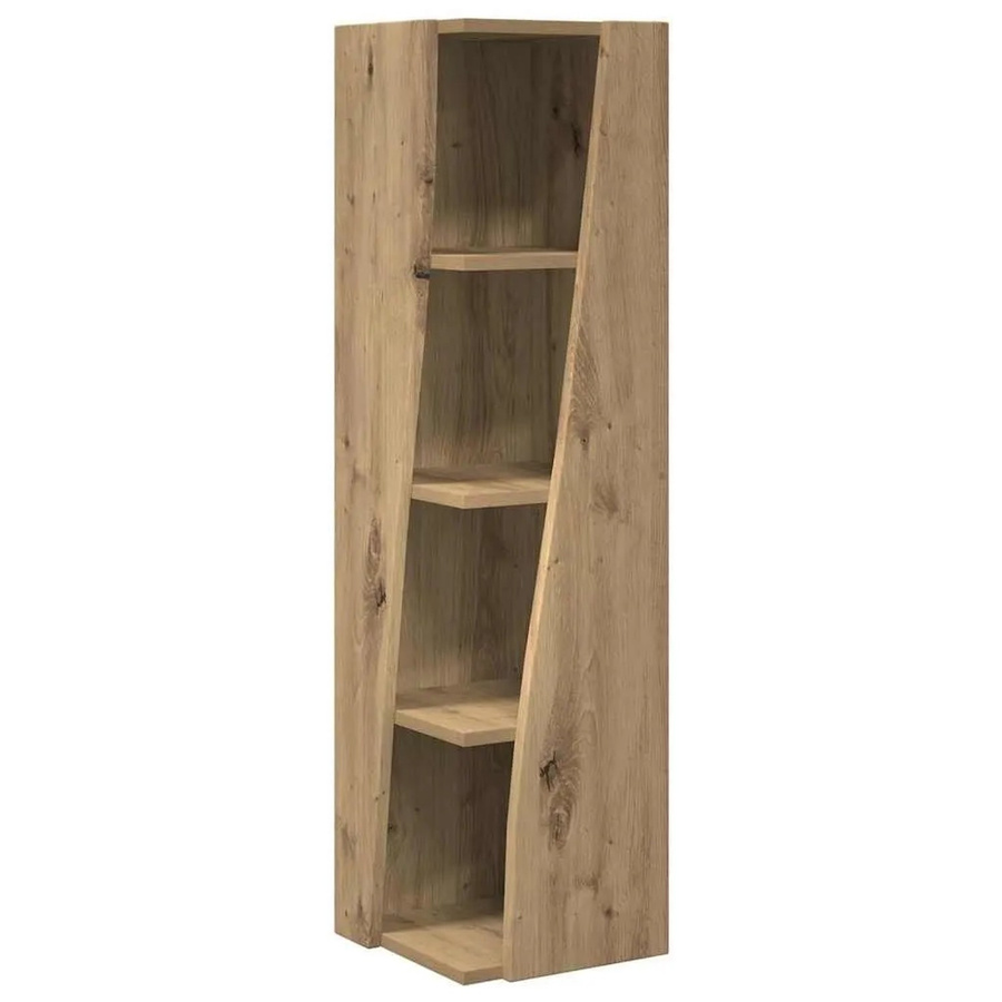 vidaXL Eckschrank Artisan-Eiche Modernes Standregal aus Holzwerkstoff in Braun B/T/H: 27,5 x 27,0 x 102,0 cm - Bild 2
