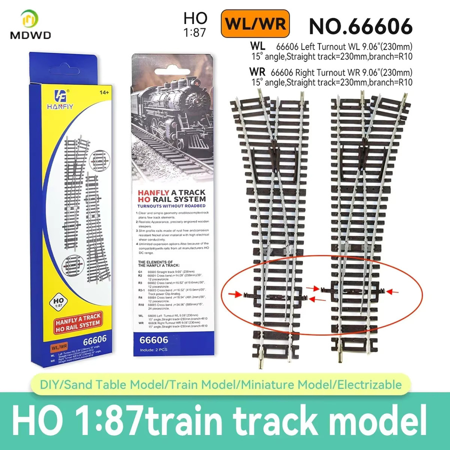 MDWD Eisenbahngleis-Modelleisenbahn-Zubehör, 1:87 (Spur H0), ab 14 Jahre - Bild 3