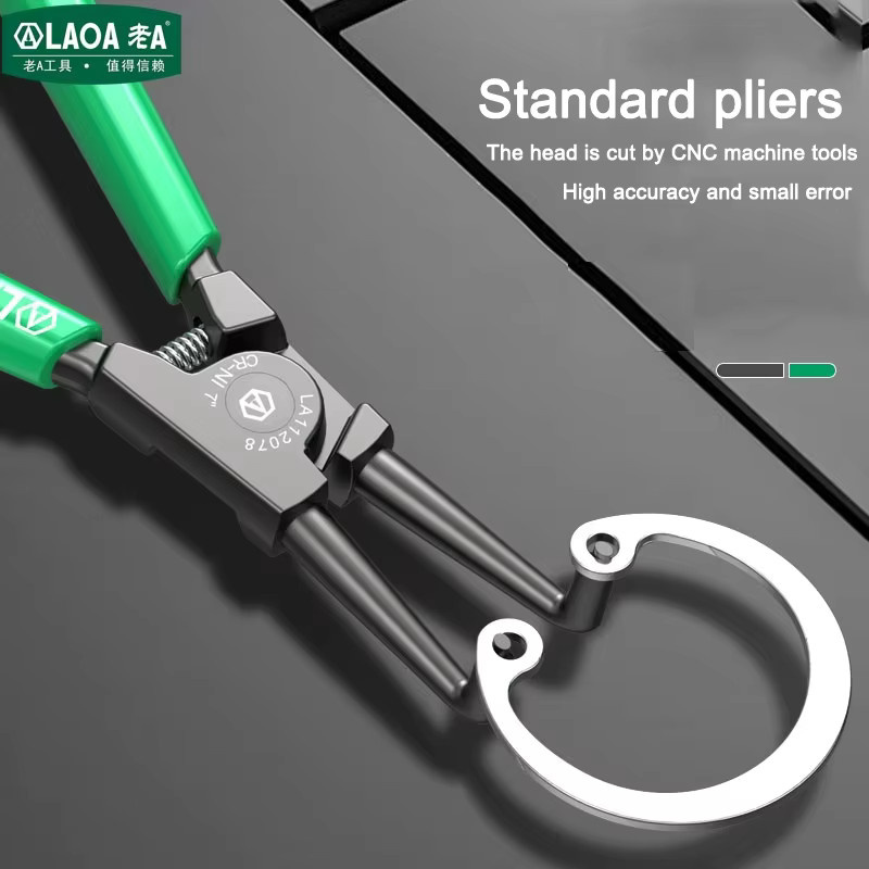 LAOA Multifunktionale Sicherungsringzange für interne und externe Snap Rings, 7 Zoll Handwerkzeug - Bild 3