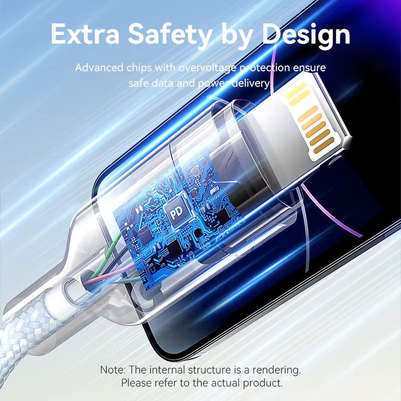 Vention USB C auf Lightning Kabel 27 W PD Schnellladekabel und Datenkabel für iPhone und iPad - Bild 5