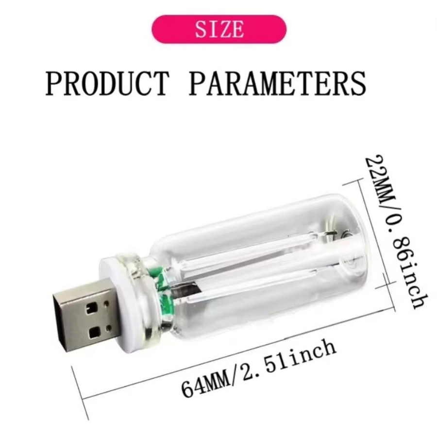 USB Nachtlicht mit LED Filament im Retro Edison Stil, dimmbar per Touch, bunt RGB, Glas, GuangZhouZhenqin - Bild 3