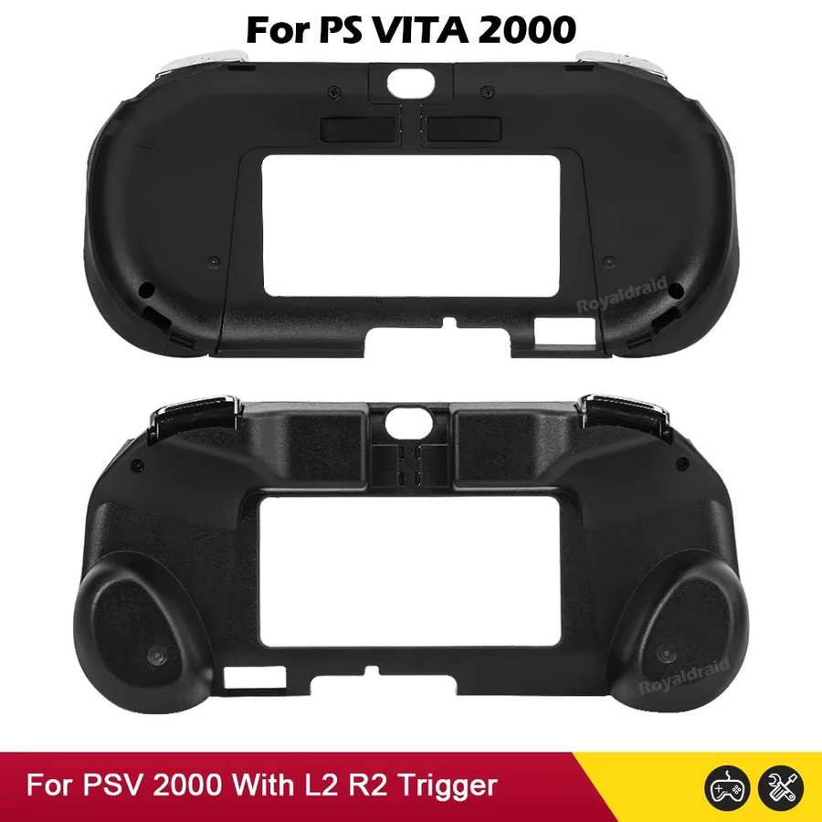 Hayoumon Gamepad-Controller-Gehäuse für PS Vita 2000 PSV 2000 in Schwarz-Weiß mit L2 R2 Auslöser-Tasten - Bild 2