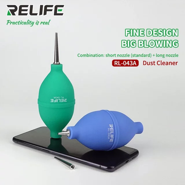 RELIFE RL-043A 2-in-1 Staubreiniger und Luftgebläse in Grün für Handy, PCB, Tastatur und Kameraobjektiv - Bild 1