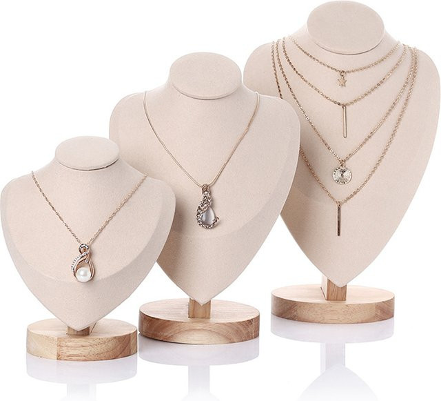 Schmuck Display Büste, Samt, Halskette Anhänger Mannequin - Bild 1