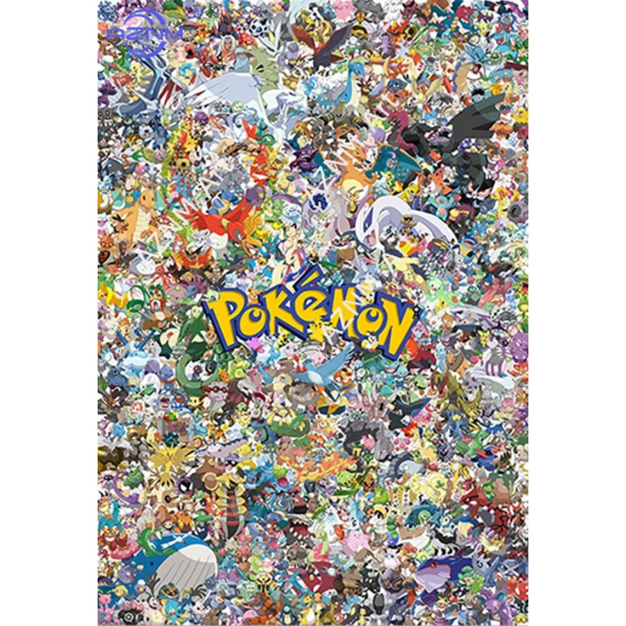 KAYOU Pokemon Anime Wandbild Gengar und Pikachu Aquarell-Leinwandgemälde in Mehrfarbig für die Kinderzimmer-Dekoration - Bild 2