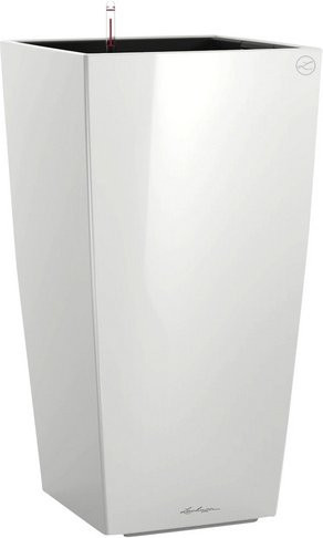 LECHUZA Pflanzgefäß Cubico Premium rechteckig, Weiß hochglanz, B/T/H: 30 x 31,5 x 56 cm - Bild 1