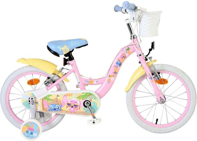VOLARE Disney Stitch Kinderfahrrad 16 Zoll ohne Rücktrittbremse - Bild 1