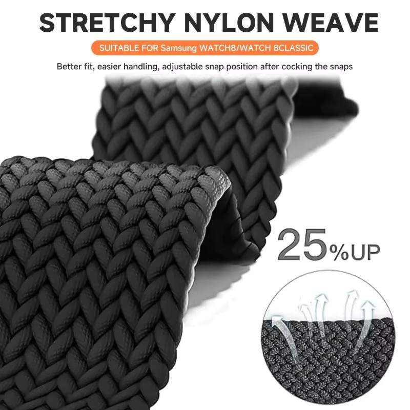 CAOWTAN Uhrenarmband Nylon, Bunt, Samsung Galaxy Watch Ultra 2025 - Bild 3