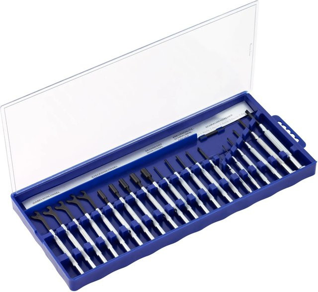 LUX-TOOLS Präzisions-Schrauber Satz 21-teilig in Blau - Bild 1