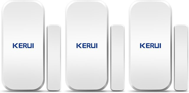 KERUI Drahtloser 433MHz D035 Fenster-Tür-Sensor Magnetdetektor in Weiß für W181 W184 W204 Hausalarmsystem Einbruchschutz - Bild 1