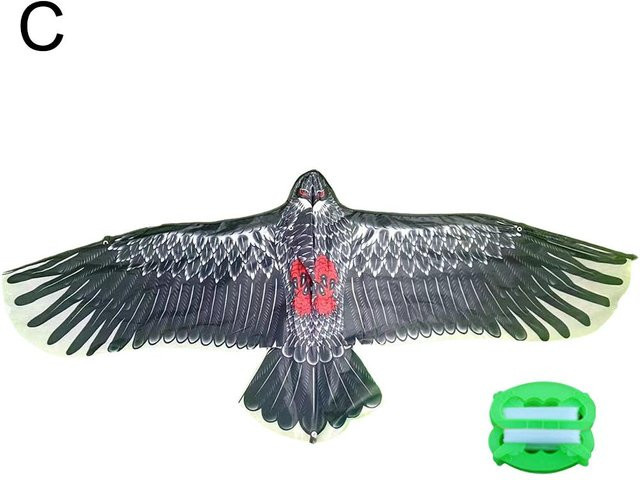 Wucifang Bags Adler-Drachen, Flugvogel-Drachen, 110cm, mit 30m Leine, ab 12 Jahren - Bild 1