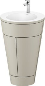 Duravit Waschtischunterschrank Starck 1 c-bonded Set, Farbe Taupe matt, B/T/H: 56 x 60,5 x 86,4 cm - Bild 1