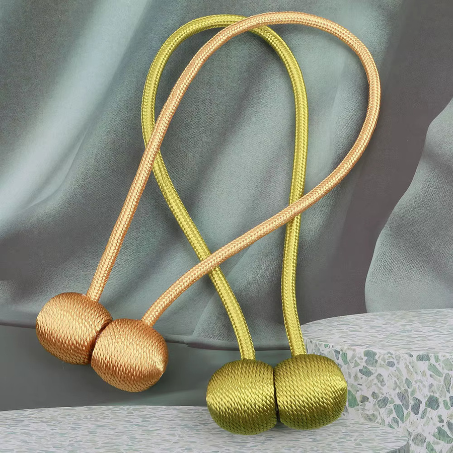 BELAVENIR Magnetischer Vorhang-Raffhalter in Gold für dekorative Vorhang-Clip-Halterungen - Bild 2
