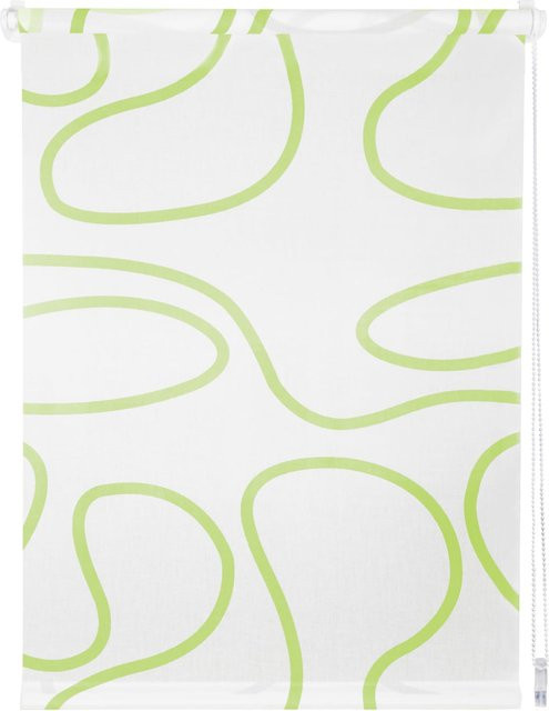 Ondeco Tageslichtrollo Win Move Klemmfix ohne Bohren, lichtdurchlässig, Grün, B: 60 cm, H: 160 cm - Bild 1