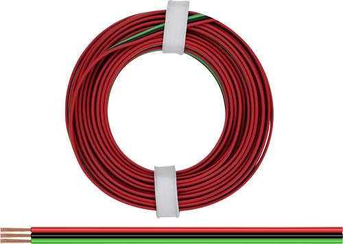 Donau Elektronik Litze 3 x 0,14 mm² in Rot, Grün und Schwarz, 5 m - Bild 1