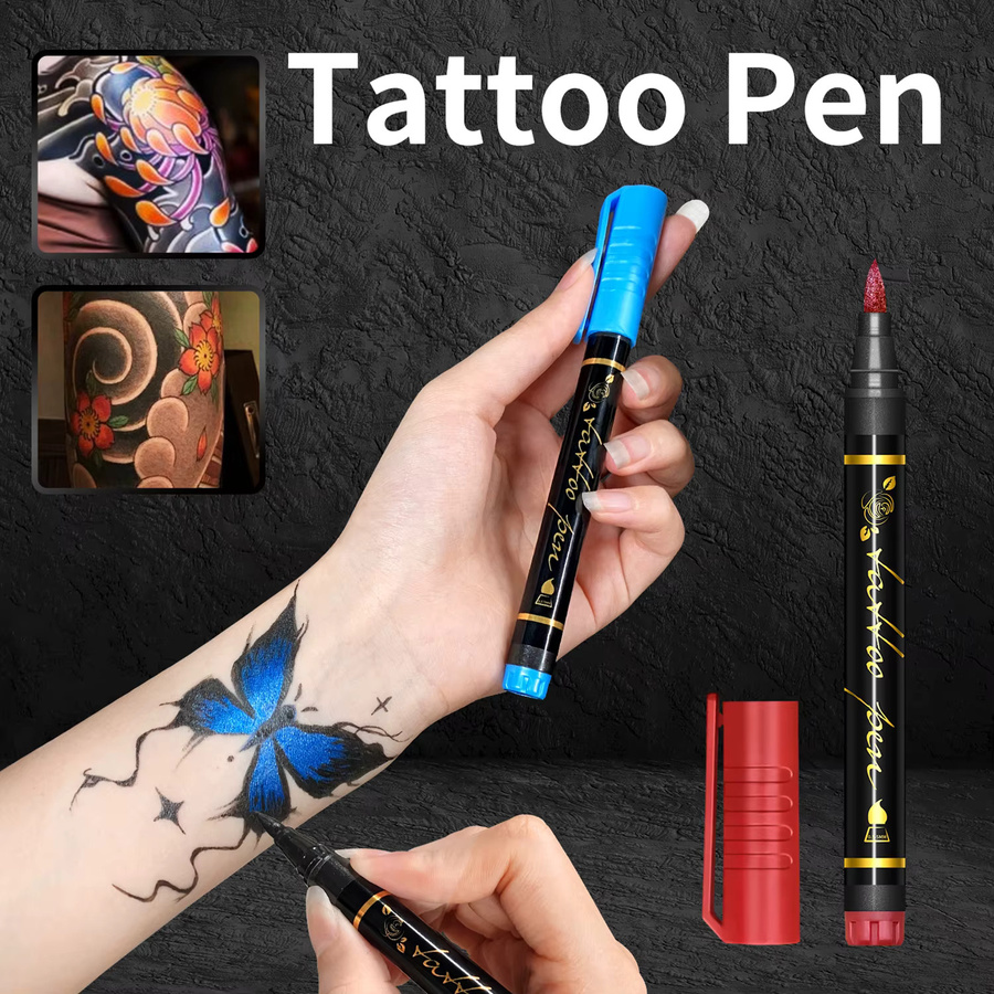 Kolorowys Temporäre Tattoo-Marker, 10 Farben, Set, Bunt / Mehrfarbig - Bild 3