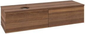 V&B Waschtischunterschrank Antao ohne Frontstruktur in Weiß, B/T: 160 x 50 cm - Bild 1