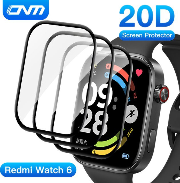 ONM Displayschutzfolie für Xiaomi Redmi Watch 6, transparent, HD-klar und kratzfest - Bild 1