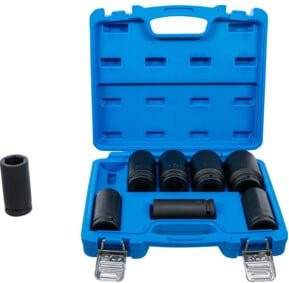BGS Kraft-Steckschlüssel-Einsatz-Satz extra tief 8-tlg. mit 20 mm Innenvierkant SW 22-38 mm - Bild 1