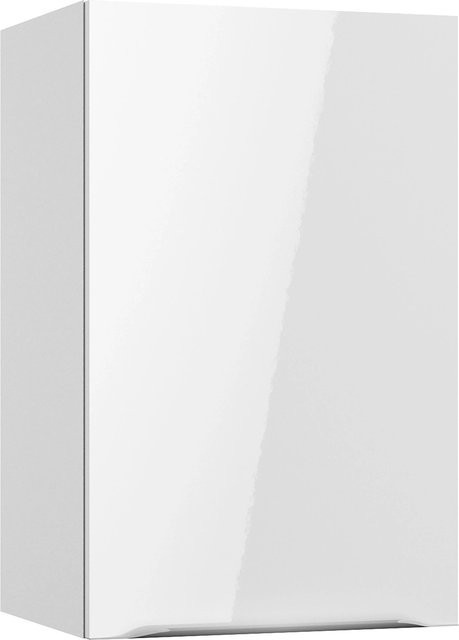 Optifit Küchen-Oberschrank Arvid Weiß glänzend B/H/T: 45 x 70,4 x 34,9 cm - Bild 1