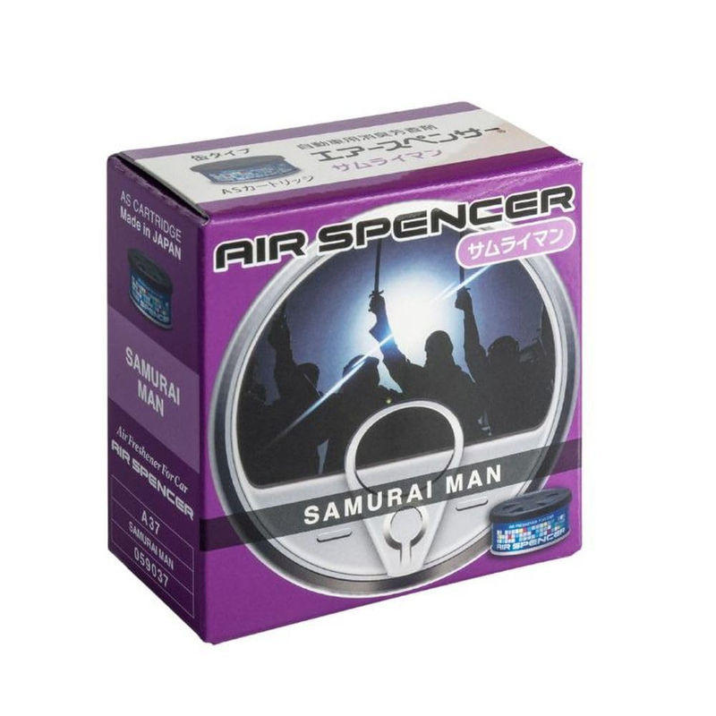 Air Spencer Auto Luft Samurai Mann A37 Eikousha Lufterfrischer Nachfüllpackung Schwarz 40g - Bild 4