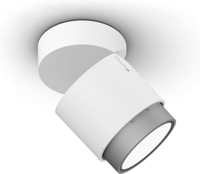 Occhio lui volto VOLT LED-Deckenstrahler mit Zoom-Funktion in Chrom matt und Weiß matt, dimmbar, warmweiß 3000K - Bild 1