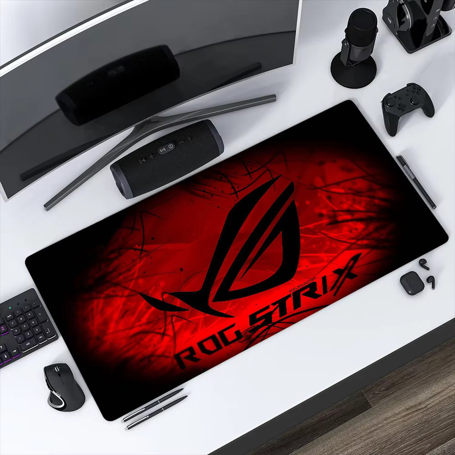 Asus ROG Lockedge Gaming-Mauspad in Rot, rutschfestes und verdicktes Schreibpad für PC und Büro - Bild 2
