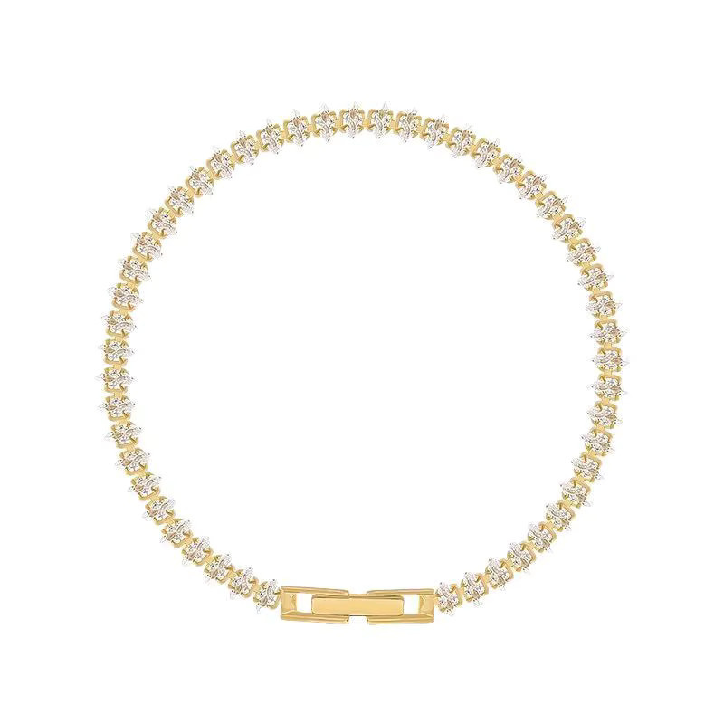 sharelucky Tennisarmband, Kristall, Gold, Damen - Bild 4
