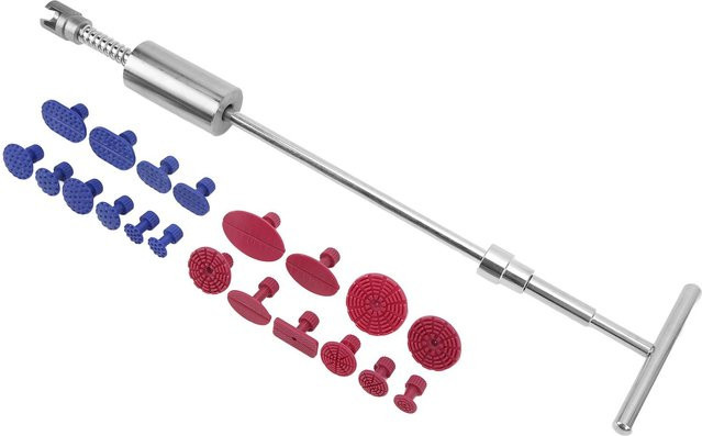 Igeteck Auto Dellen Reparatur Set mit einstellbarem T-Stab in Grau - Bild 1