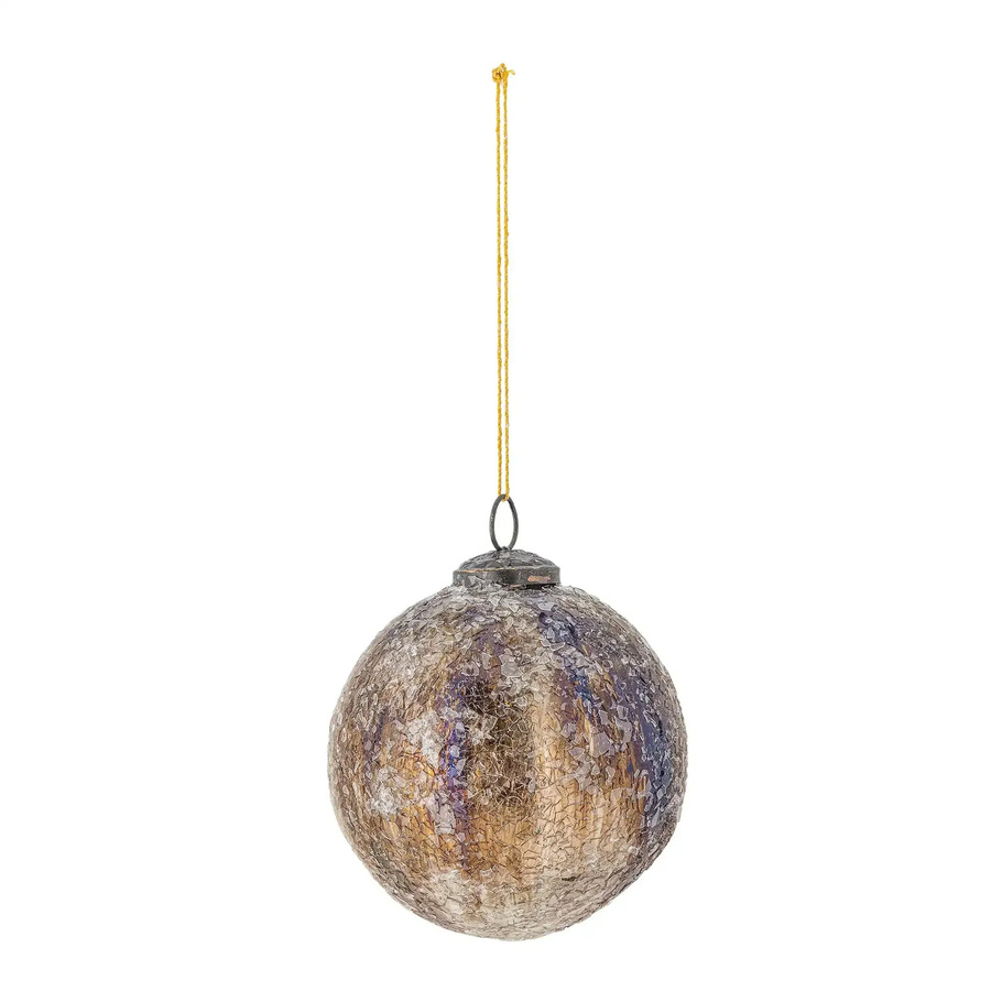 Bloomingville Weihnachtskugel Nany aus Glas in Bronze und Gold - Bild 1