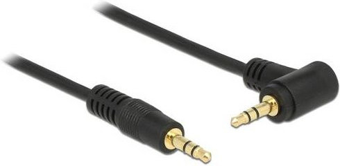 Delock 83754 Audiokabel mit 3,5 mm Klinkensteckern, Schwarz, 1 m - Bild 1