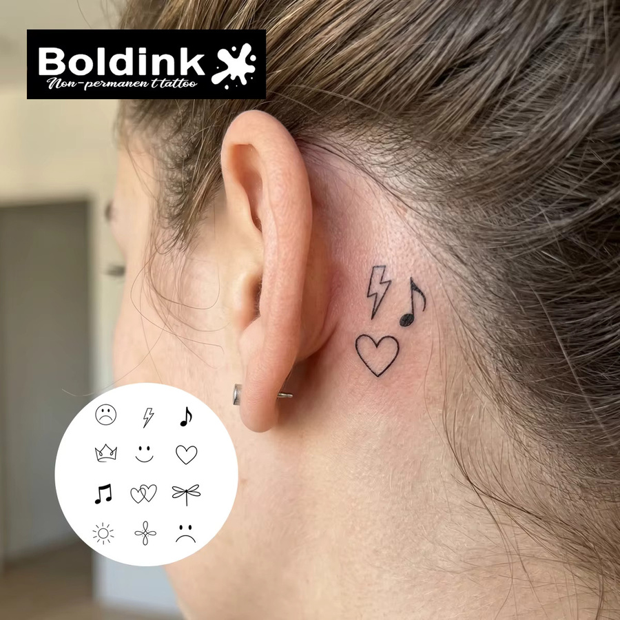 BOLDINK Mood Symbol Tattoo-Aufkleber, Unisex - Bild 2