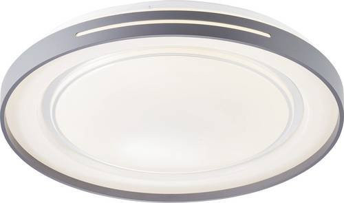 Brilliant Barty LED Wand- und Deckenleuchte mit Fernbedienung, dimmbar, Weiß/Dunkelgrau, 30W, 48 cm - Bild 1