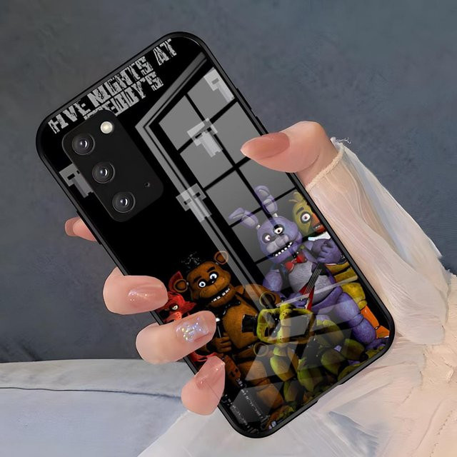 Five Nights At Freddys Handyhülle für Samsung Galaxy A25 A13 A33 5G A54 A36 A35 A56 A52 A14 A21S stoßfeste Glasabdeckung in Schwarz - Bild 1