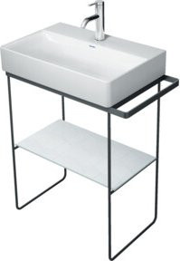 Duravit Metallkonsole DuraSquare bodenstehend, schwarz matt, B: 66,5 cm, T: 38 cm - Bild 1
