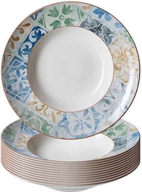 Ritzenhoff & Breker Pastateller Roma Antica aus Keramik, Multicolour, 12er Set, Durchmesser: 30,5 cm - Bild 1