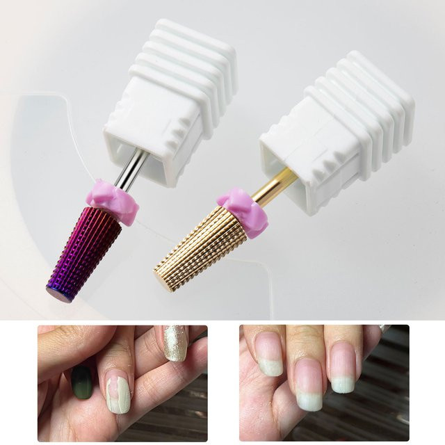 LUSLUKING Nagelbohrer aus Wolframkarbid, Lila Metallic - Bild 1