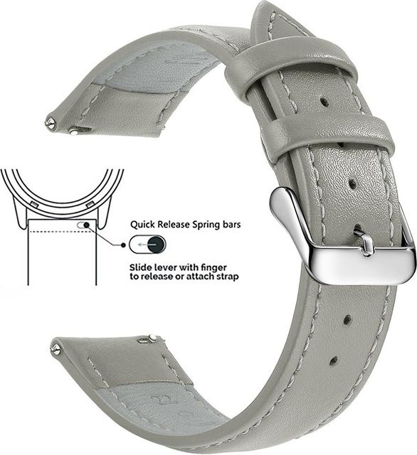 RW-Clothing Uhrenarmband Vollnarbenleder, 18 mm, Unisex - Bild 1