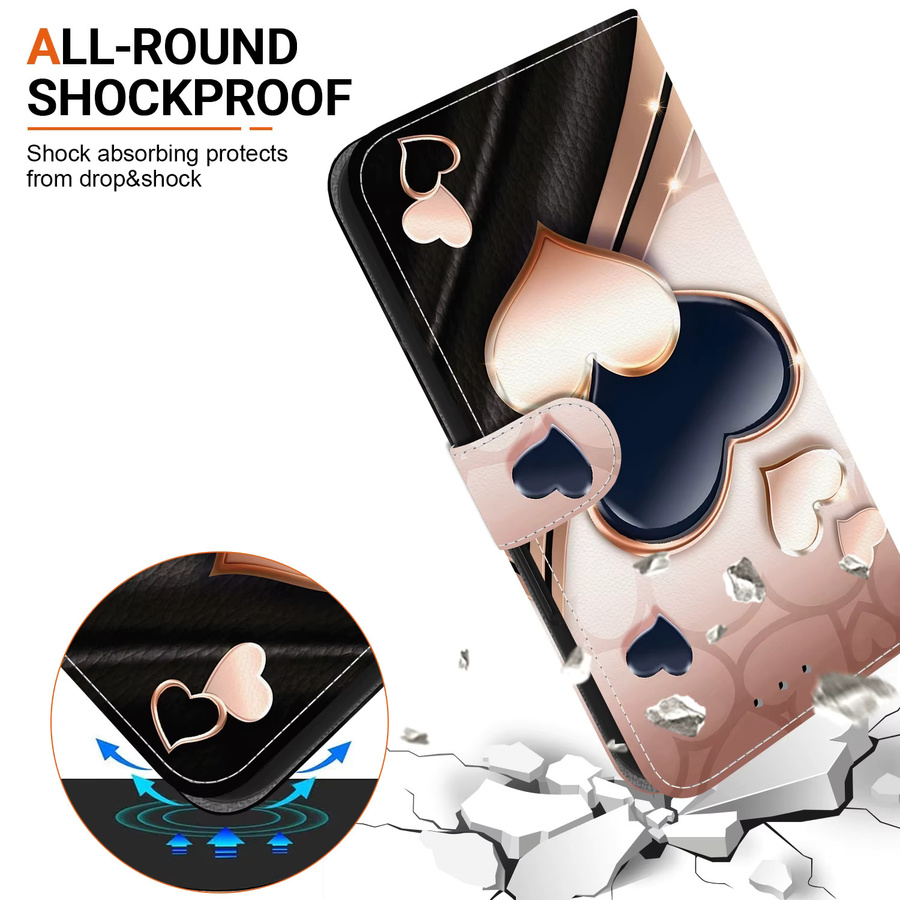 Leder Flip Cover Handyhülle für Samsung Galaxy A57 A37 A27 A17 A07 A56 A36 A26 A16 A06 A55 A35 A25 A15 A54 A34 A14 in Multicolour - Bild 2