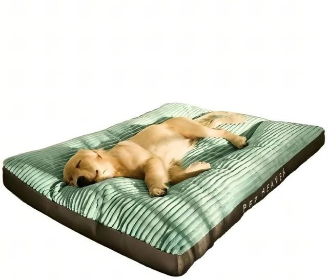 Petsation Ganzjahres-Hundebett Sofa in Grün mit rutschfester Unterseite - Bild 1