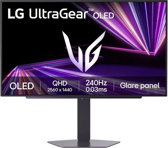 LG UltraGear 27GX704A-B Gaming Monitor mit 67,3 cm (26,5 Zoll) QHD OLED Display, 240Hz und 0,03ms (GtG) in Schwarz - Bild 1
