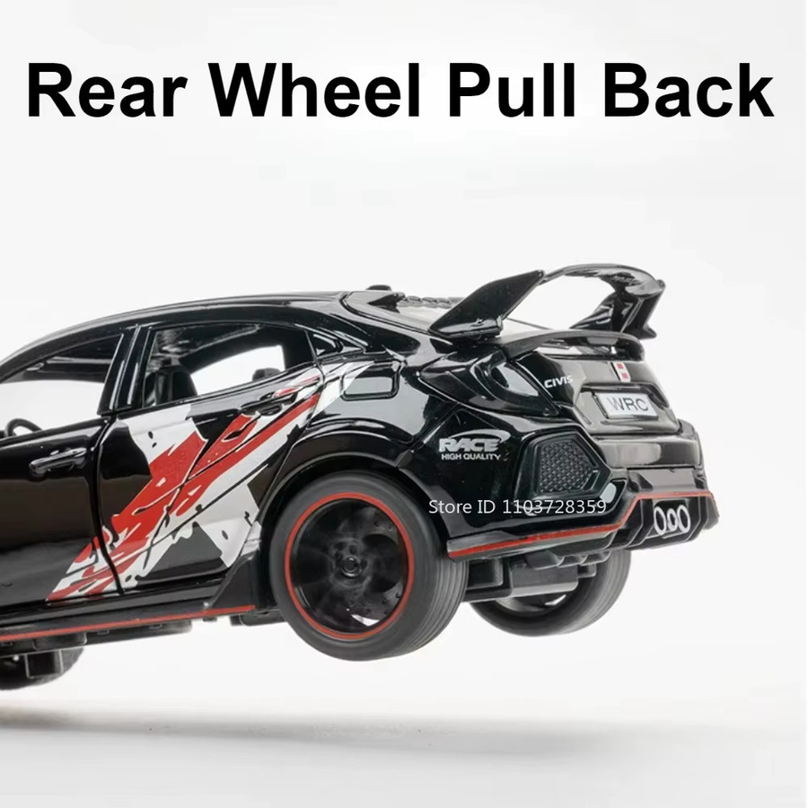 RMZ City Civic Type-R Spielzeugautomodell, 1:32, Metall, mit Licht und Sound - Bild 3