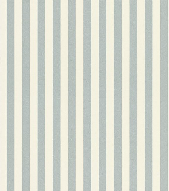 Rasch Vliestapete Trianon XIII 570328 Streifen Blau-Weiß, Material: Vlies - Bild 1