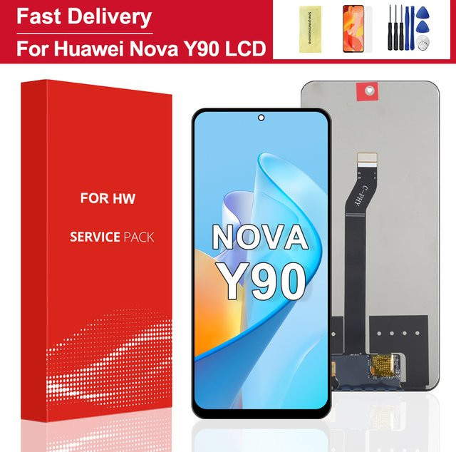 Huawei Nova Y90 LCD Display Bildschirm Rahmen mit Touch Panel Digitizer Ersatzteil in Schwarz 6,7 Zoll für CTR-LX2 CTR-LX1 - Bild 1
