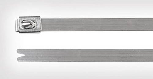 HellermannTyton Kabelbinder MBT8SS aus Edelstahl in Silber, 100 Stück - Bild 1