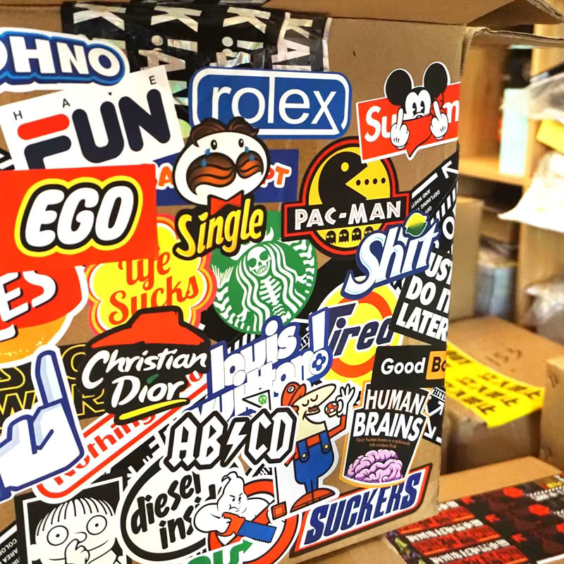 Bandai Logo-Aufkleber, Bunt / Mehrfarbig, 32-teiliges Set - Bild 3