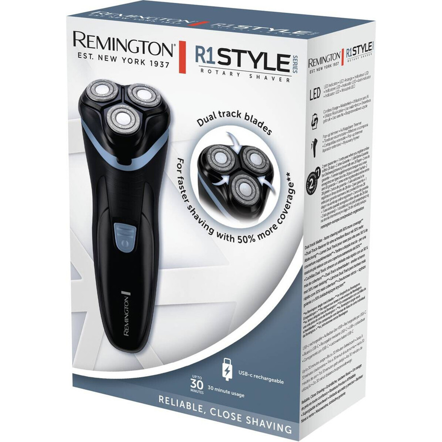 Remington Style Series R1 Herrenrasierer in Schwarz und Blau, B/H/L: 12,5 x 18,2 x 6,5 cm - Bild 2