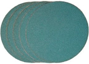 VSM Schleifscheibe mit Klettverschluss aus Zirkonkorund Durchmesser: 125 mm Körnung: K40 Farbe: Türkis - Bild 1