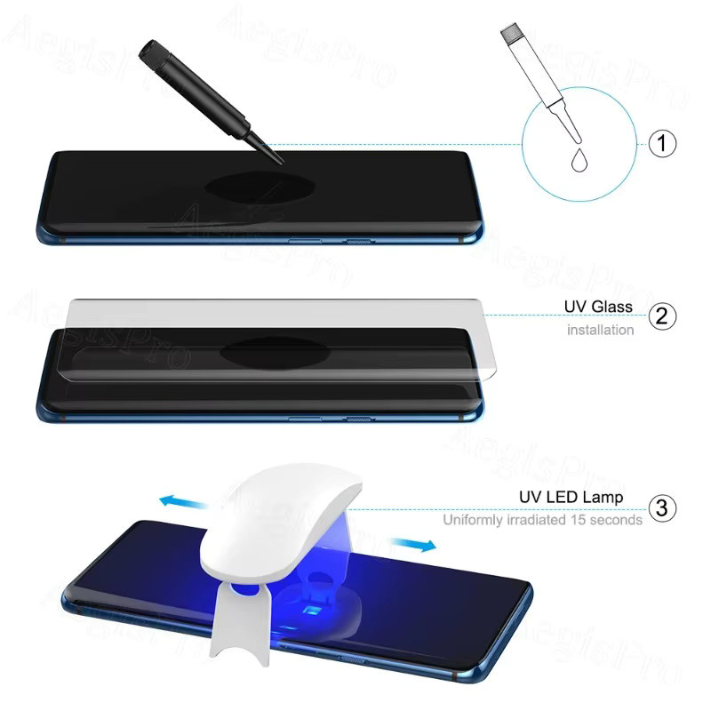 2er-Pack UV Glas Vollkleber Displayschutz Transparent für OnePlus 7 Pro 7T 8 9 10 Pro 11 11R 12 12R 13 ACE 2 3 Pro HD Gehärtetes Glas - Bild 6